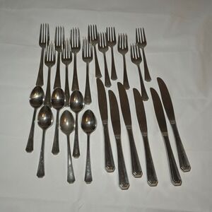 Supreme by Towle Sophisticate 18/8 Stainless Flatware Set 24pc Japan MCM Vintage